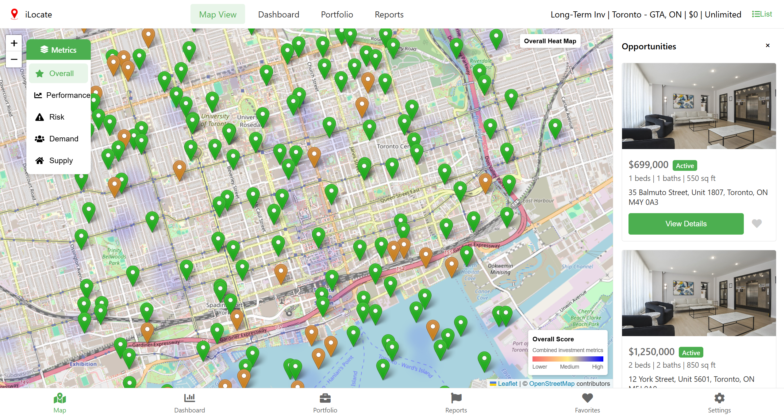 Toronto GTA Investment Map